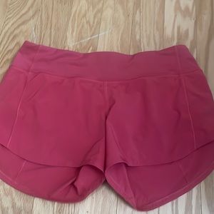 Lululemon speed ups size 6 pinkish/reddish